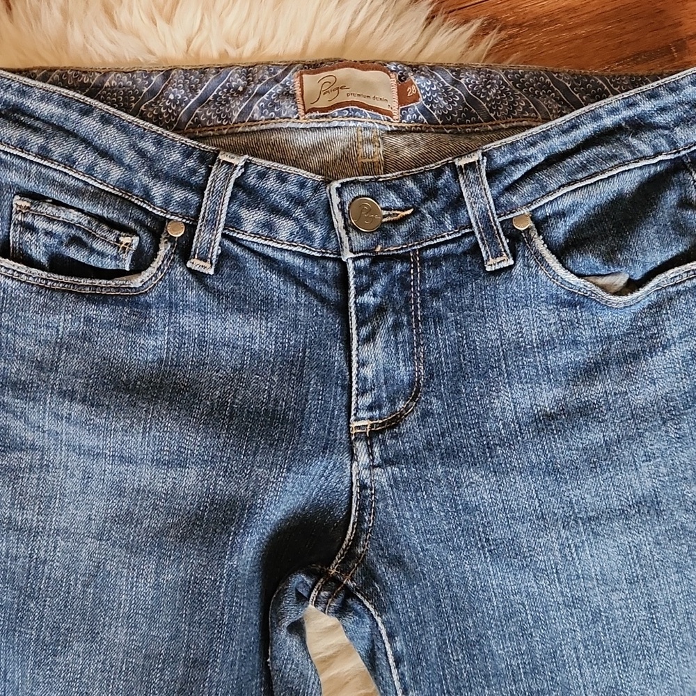 PAIGE Laurel Canyon Flare Medium Wash Jeans - Picture 4 of 7